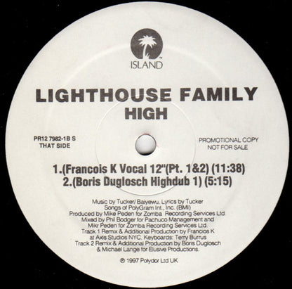 Lighthouse Family - High | Very Good Plus (VG+) Excellent (EX) - HOUSE / USED *VERY GOOD++*