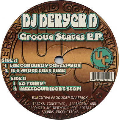 Groove States E.P. (VINYL) | Very Good Plus (VG+) Generic - HOUSE / USED *VERY GOOD+*