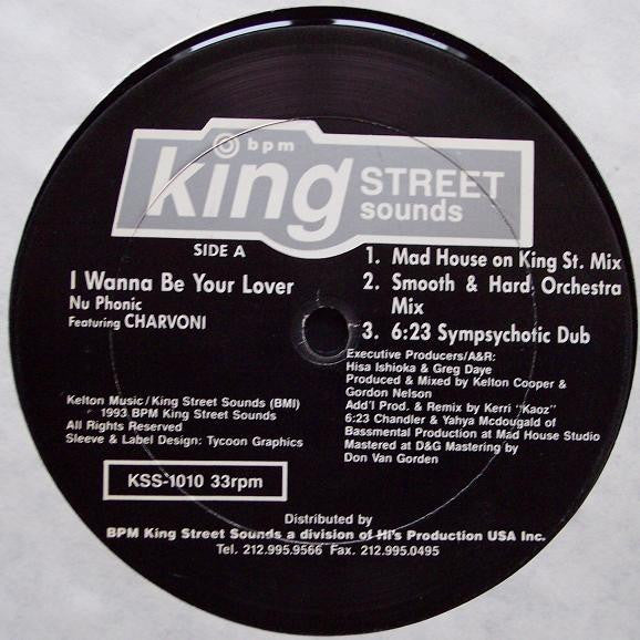Nu Phonic - I Wanna Be Your Lover (Remixes) (VINYL) | Very Good Plus (VG+) Very Good Plus (VG+) - HOUSE / USED *VERY GOOD+*