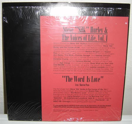 Steve "Silk" Hurley The Word Is Love LP Very Good Plus (VG+) Generic