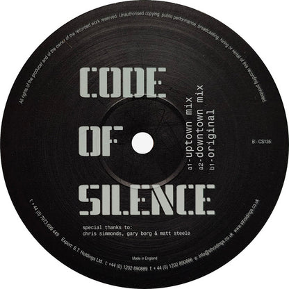 Chris Simmonds - Code Of Silence | Very Good Plus (VG+) Generic - HOUSE / USED *VERY GOOD+*