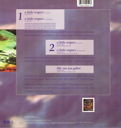 A Little Respect (12" VINYL) | Very Good Plus (VG+) Very Good (VG) - HOUSE / USED *VERY GOOD+*