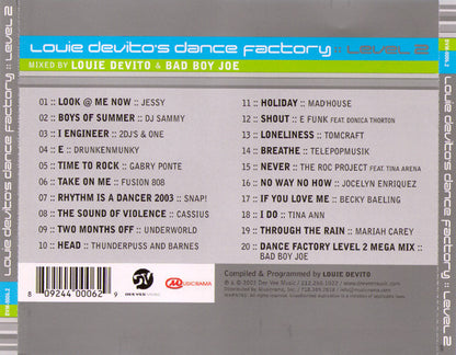 Louie DeVito's Dance Factory :: Level 2 (CD) | Very Good Plus (VG+) Near Mint (NM) - HOUSE / USED *VERY GOOD+*