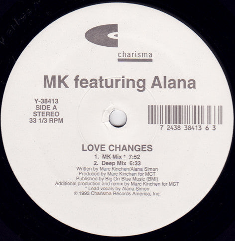 Marc Kinchen - Love Changes (VINYL) | Very Good Plus (VG+) Generic - HOUSE / USED *VERY GOOD+*