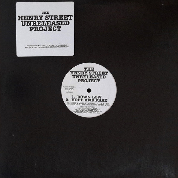Johnny D & Nicky P - The Henry Street Unreleased Project | Very Good Plus (VG+) Very Good Plus (VG+) - HOUSE / USED *VERY GOOD++*
