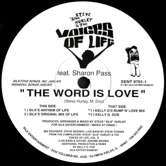 Steve "Silk" Hurley The Word Is Love LP Very Good Plus (VG+) Generic
