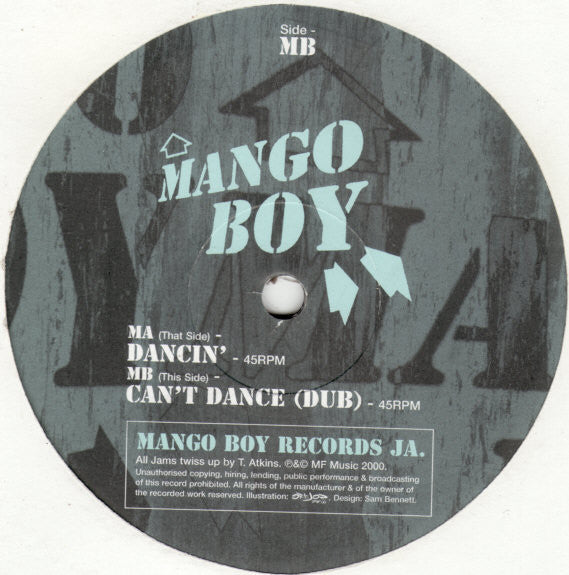 Tommy Atkins - Dancin' / Can't Dance | Very Good Plus (VG+) Generic - HOUSE / USED *VERY GOOD+*