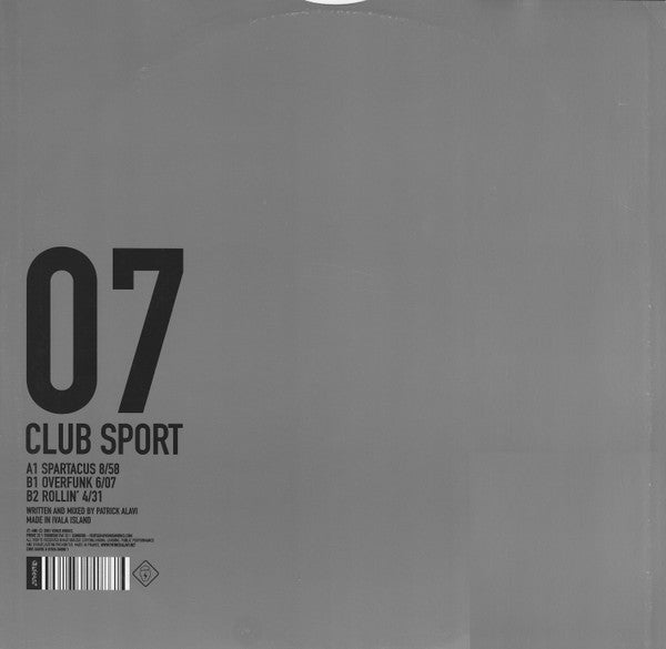 Patrick Alavi - Club Sport | Very Good Plus (VG+) Very Good Plus (VG+) - HOUSE / USED *VERY GOOD+*