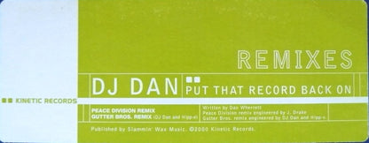 Put That Record Back On Remixes | Very Good Plus (VG+) Very Good Plus (VG+)