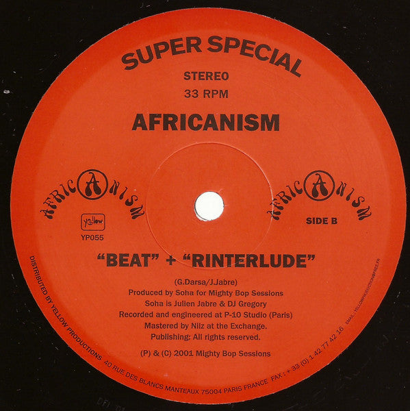 Africanism - Les Enfants Du Bled | Excellent (EX) Near Mint (NM) - HOUSE / USED *VERY GOOD+*