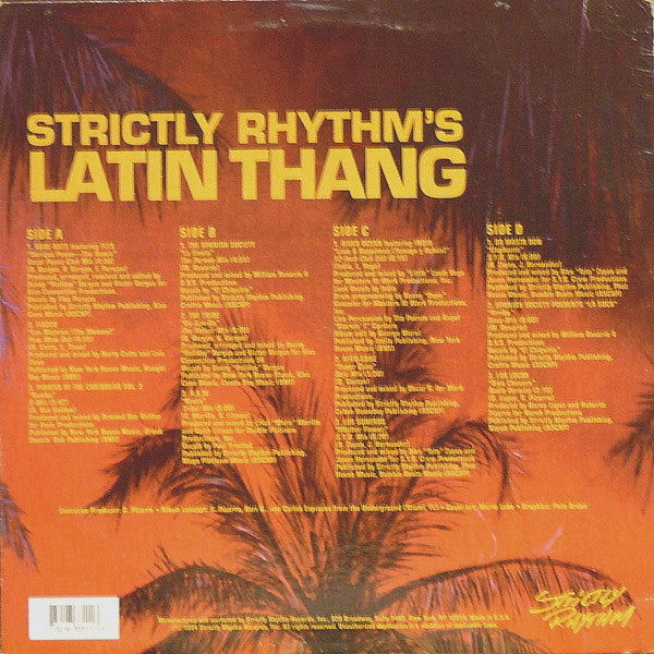 Various Strictly Rhythm's Latin Thang 2xLP Very Good (VG) Very Good Plus (VG+)