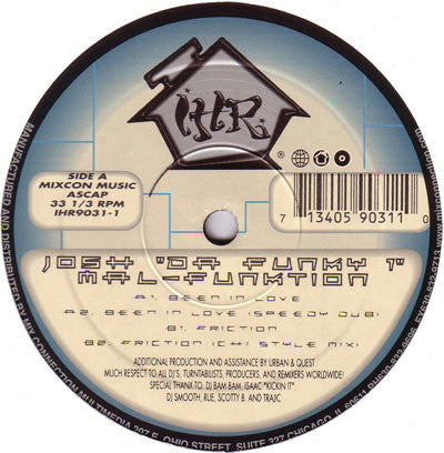 Josh The Funky 1 - Mal-Funktion | Very Good (VG) Generic - HOUSE / USED *VERY GOOD*
