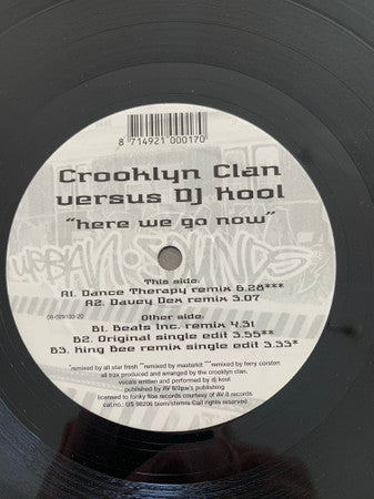 Crooklyn Clan - Here We Go Now | Very Good (VG) Generic - HOUSE / USED *VERY GOOD*