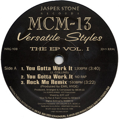 MCM 13 - Versatile Styles The EP Vol. 1 | Very Good (VG) Generic - HOUSE / USED *VERY GOOD*