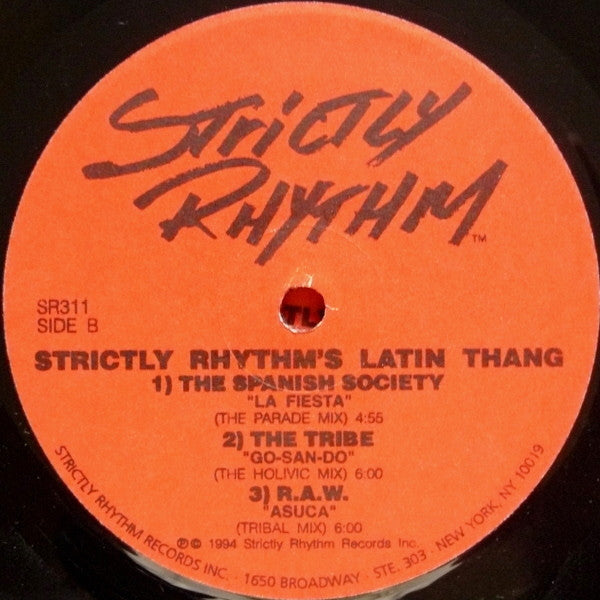 Various Strictly Rhythm's Latin Thang 2xLP Very Good (VG) Very Good Plus (VG+)
