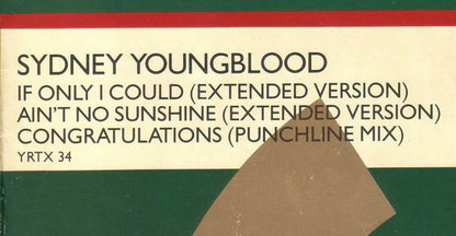 Sydney Youngblood - If Only I Could / Ain't No Sunshine / Congratulations | Very Good (VG) Good Plus (G+) - HOUSE / USED *VEY GOOD*