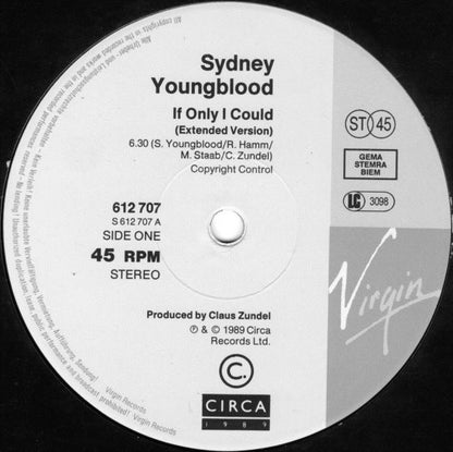 Sydney Youngblood - If Only I Could / Ain't No Sunshine / Congratulations | Very Good (VG) Good Plus (G+) - HOUSE / USED *VEY GOOD*