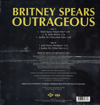 Britney Spears - Outrageous (Remixes) (VINYL 12") | Excellent+ (EX+) Near Mint (NM) - HOUSE / USED *EXCELLENT+*