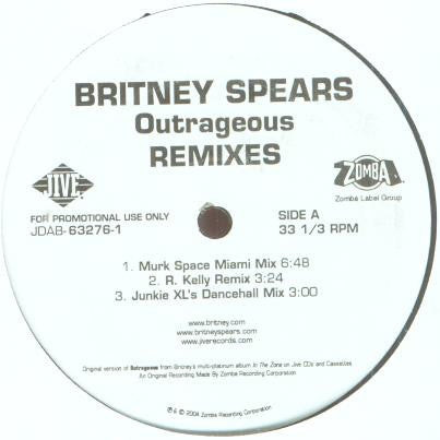 Britney Spears - Outrageous (Remixes) (VINYL 12") | Excellent+ (EX+) Near Mint (NM) - HOUSE / USED *EXCELLENT+*