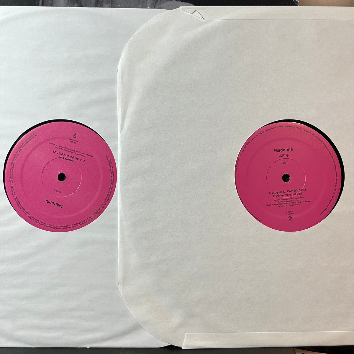 Madonna - Jump (VINYL 2x12") | USED Near Mint (NM or M-) Very Good Plus (VG+) HOUSE