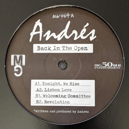 Andrés - Back In The Open | Mint (M) Mint (M) - HOUSE
