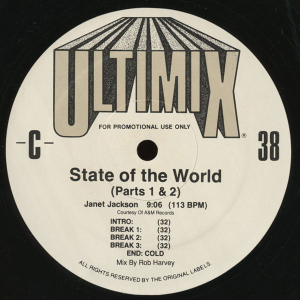 Various - Ultimix 38 (RECORD 2 ONLY / VINYL 12") | USED Near Mint (NM or M-) Near Mint (NM or M-) HOUSE