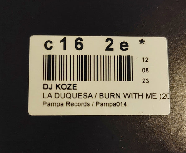 DJ Koze - La Duquesa / Burn With Me | Mint (M) Mint (M) - DEEP HOUSE *NEW*