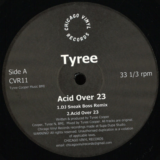 Tyree Cooper Acid Over 23 12" Mint (M) Generic