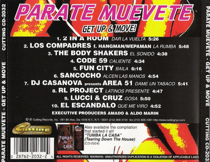 Various - Parate Muevete - Get Up & Move | Near Mint (NM) Near Mint (NM) - HOUSE