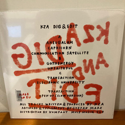 KZA Dig And Edit 2xLP Mint (M) Mint (M)