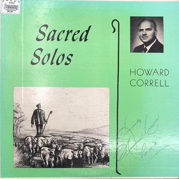 Howard Correll Sacred Solos Correll, Correll LP Very Good Plus (VG+) Very Good Plus (VG+)