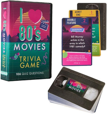 I Love 80's - I Love 80s Movies Trivia Card Game (Card Game) |
