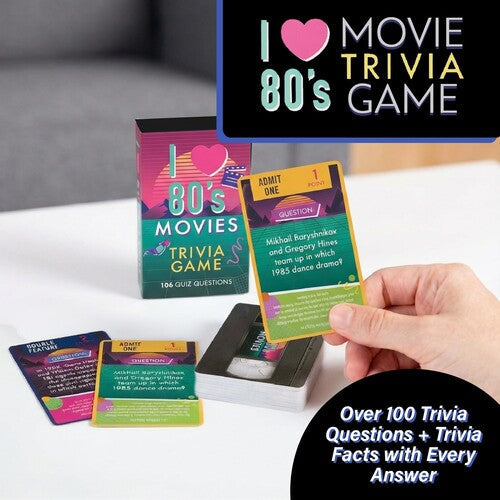 I Love 80's - I Love 80s Movies Trivia Card Game (Card Game) |