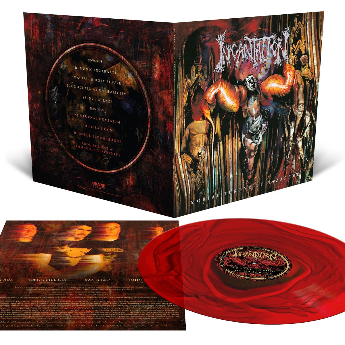 Mortal Throne Of Nazarene ("Crushed Ripple" Blood Red Colored Vinyl) |