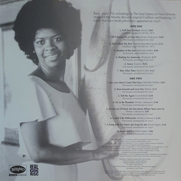 Full Time Woman (The Lost Cotillion Album) | Mint (M) Mint (M) - FUNK *COLOR*