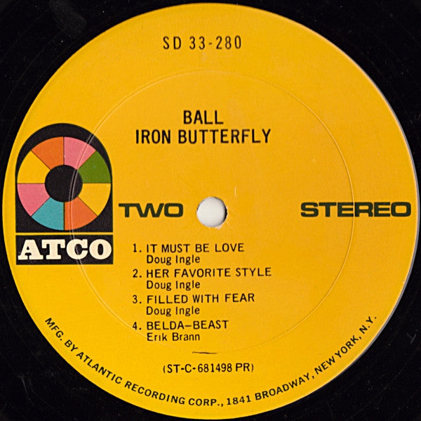 Ball | Near Mint (NM) Very Good Plus (VG+) - ROCK / USED *NEAR MINT*