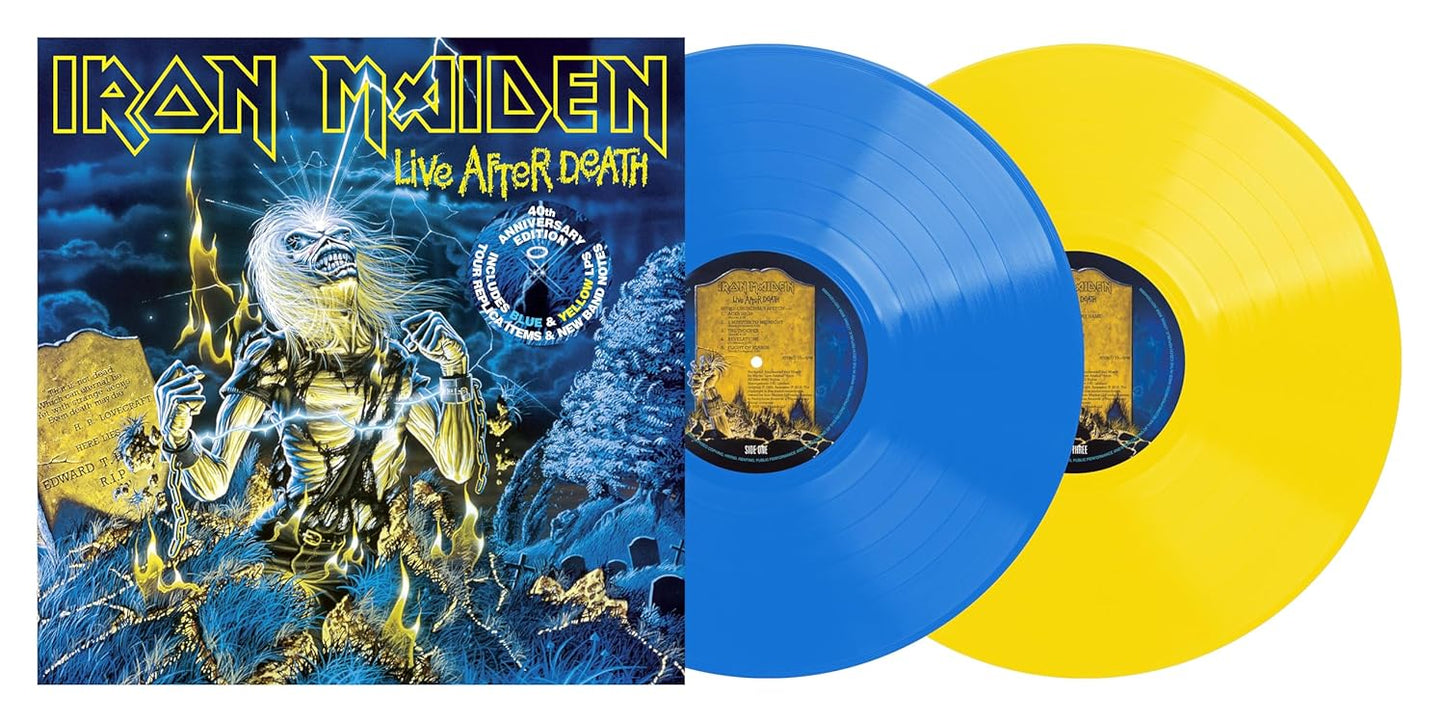 Live After Death: 40th Anniversary Edition (Limited Collector's Edition, Blue & Yellow Colored Vinyl) (2 Lp's) | - METAL *NEW/COLOR*