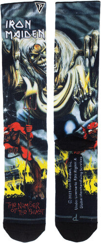 Iron Maiden - Perri's - Iron Maiden - The Number of the Beast Dye Sublimation - Crew Socks |
