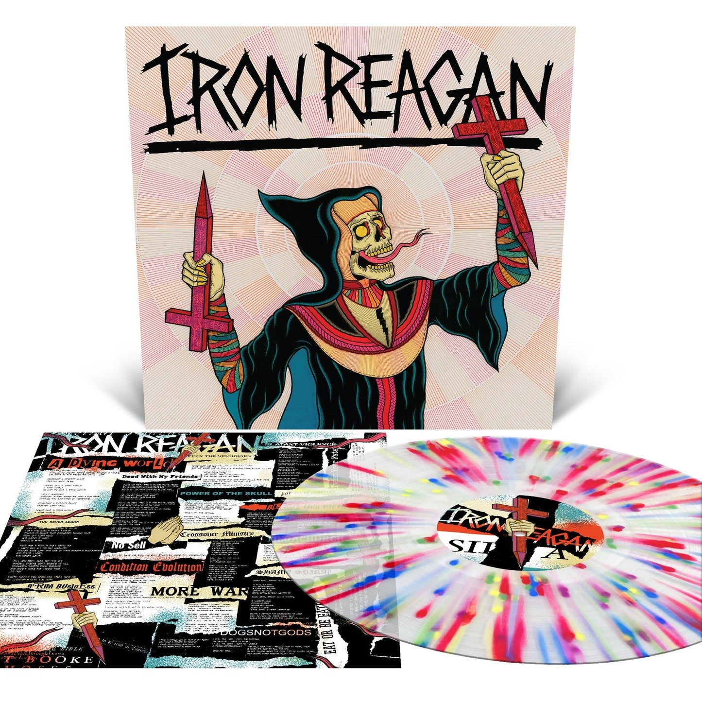 Iron Reagan - Crossover Ministry [Milky Clear With Rainbow Splatter] |