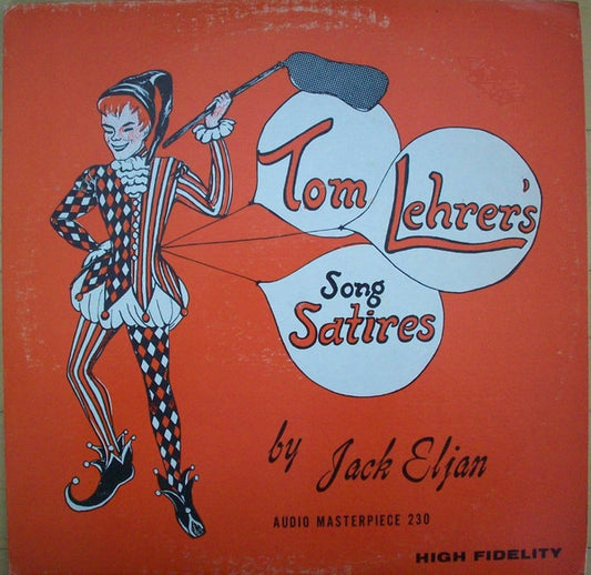 Jack Eljan Tom Lehrer's Song Satires Audio Masterpiece LP, Album Very Good Plus (VG+) Near Mint (NM or M-)