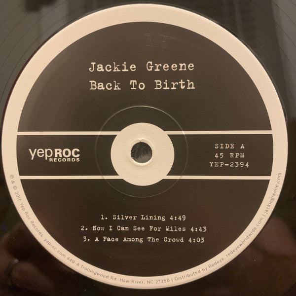 Jackie Greene Back To Birth Yep Roc Records 2xLP, Album Mint (M) Mint (M)