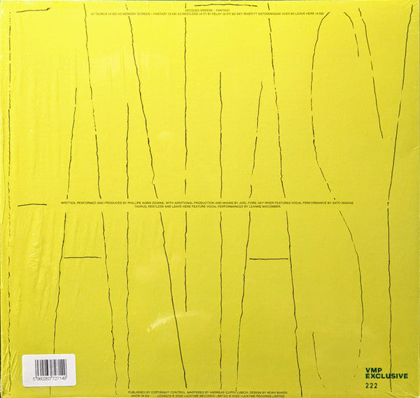 Jacques Greene - Fantasy | Mint (M) Mint (M) - BREAKS *SEALED/COLOR*