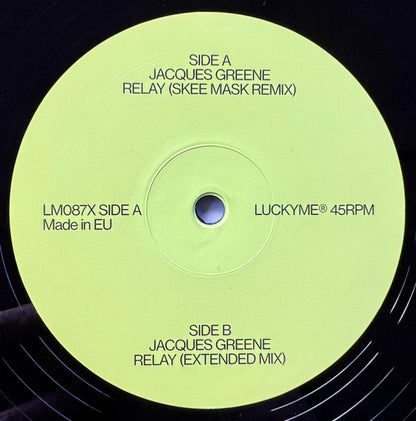 Jacques Greene - Relay (SKEE MASK) (VINYL) | Mint (M) Generic - TECHNO *SEALED*