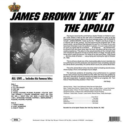 Live At The Apollo | Mint (M) Mint (M)