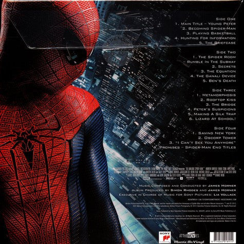 James Horner The Amazing Spider-Man (Music From The Motion Picture) Music On Vinyl, Sony Classical 2xLP, Ltd, Num, Gre Mint (M) Mint (M)