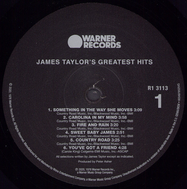 James Taylor's Greatest Hits | Mint (M) Mint (M) - FOLK *SEALED*