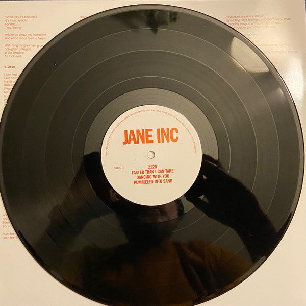Jane Inc. Faster Than I Can Take Telephone Explosion Records LP, Album Mint (M) Mint (M)