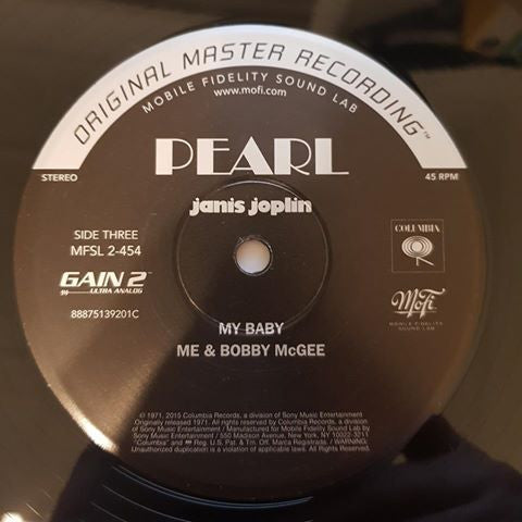 Janis Joplin Pearl Mobile Fidelity Sound Lab, Columbia, Sony Music Commercial Music Group 2x12", Album, Ltd, Num, RE, RM, S/Edition, Gat Mint (M) Mint (M)