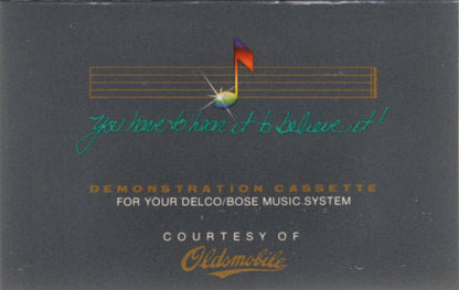 Delco / Bose Music System Demonstration Cassette | Near Mint (NM) Near Mint (NM)
