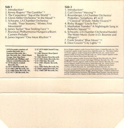 Various - Delco / Bose Music System Demonstration Cassette | Near Mint (NM) Near Mint (NM) - JAZZ/CLASSICAL / USED *NEAR MINT*